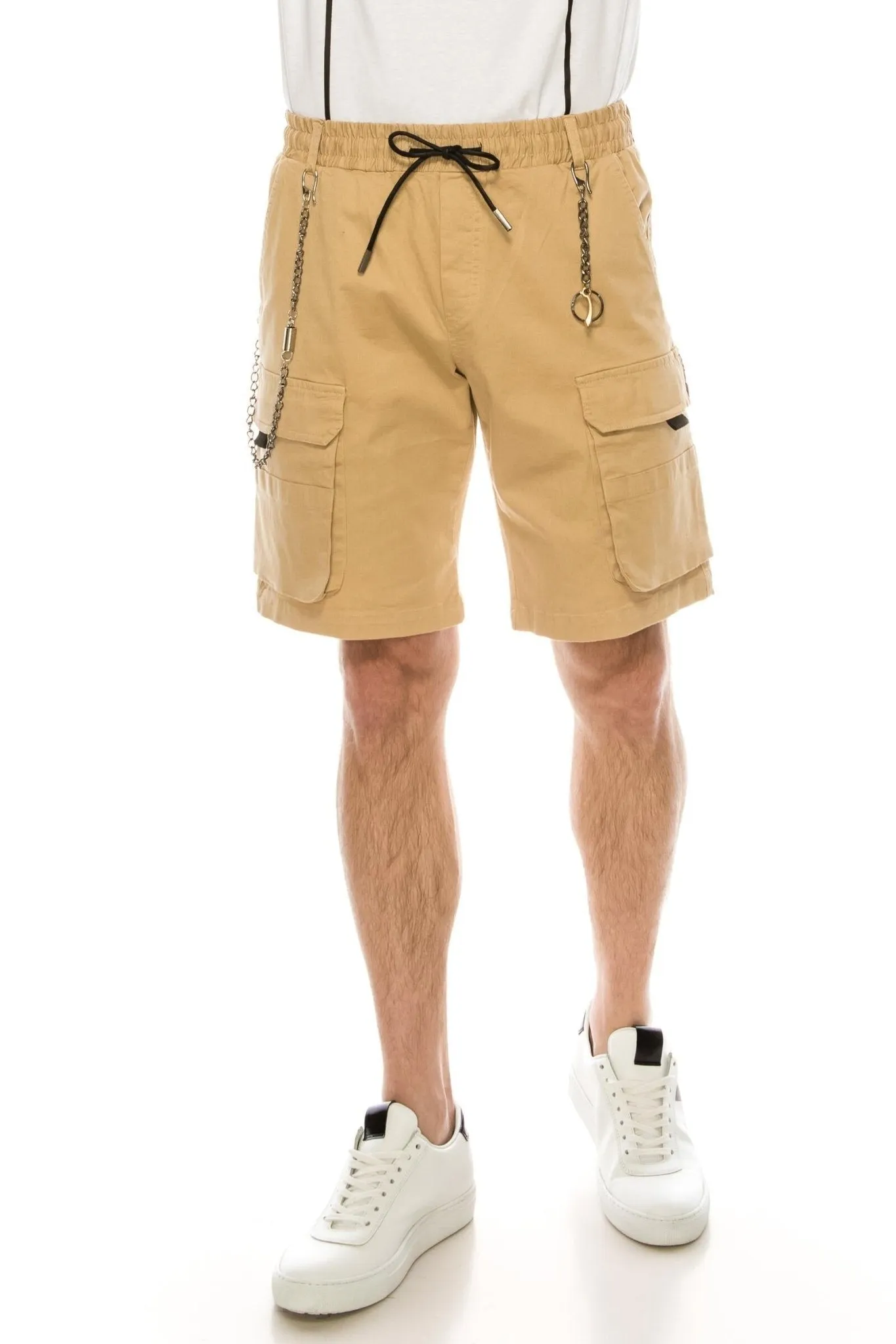 Keychain Cargo Shorts - Camel