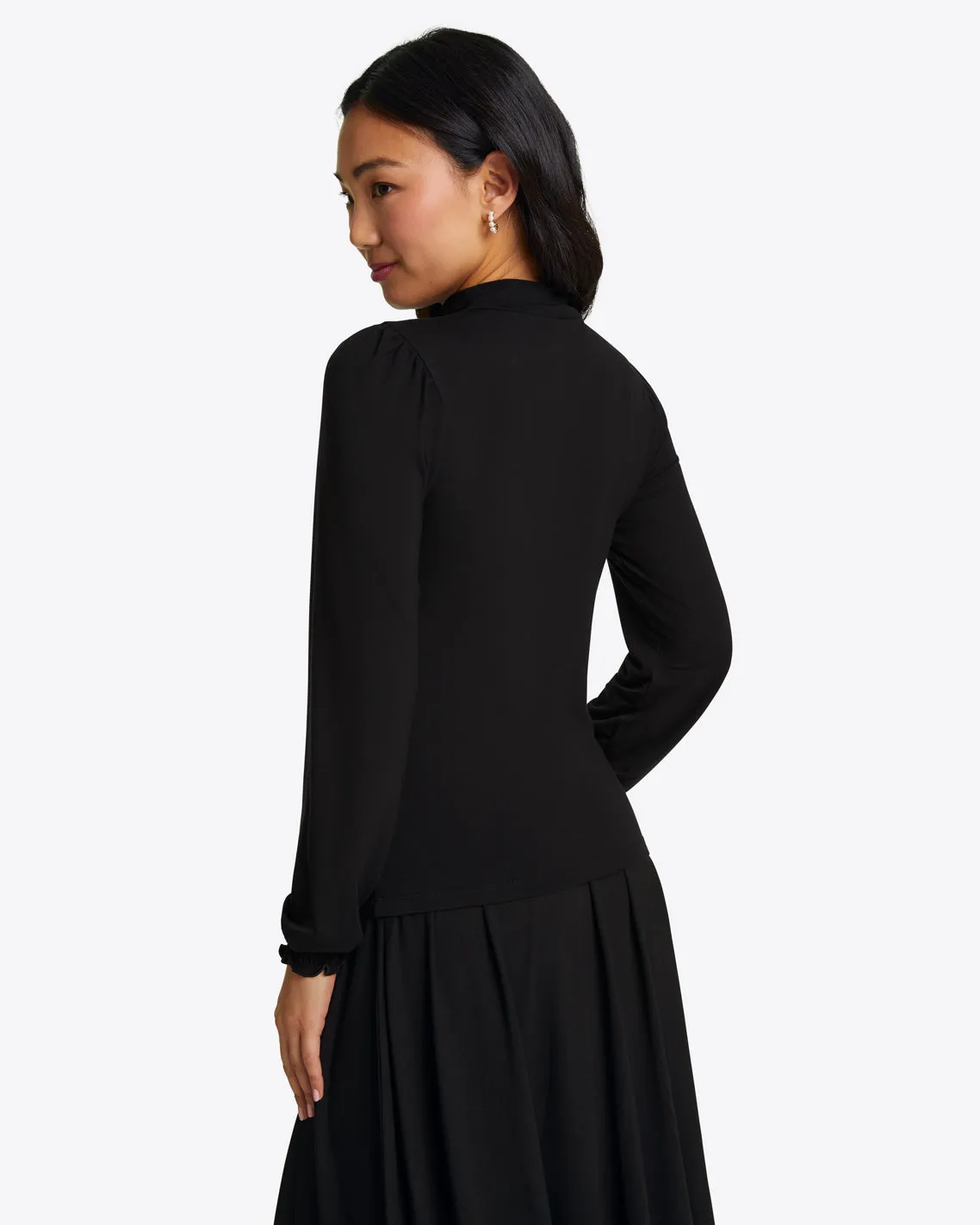 Knit Turtleneck in Black