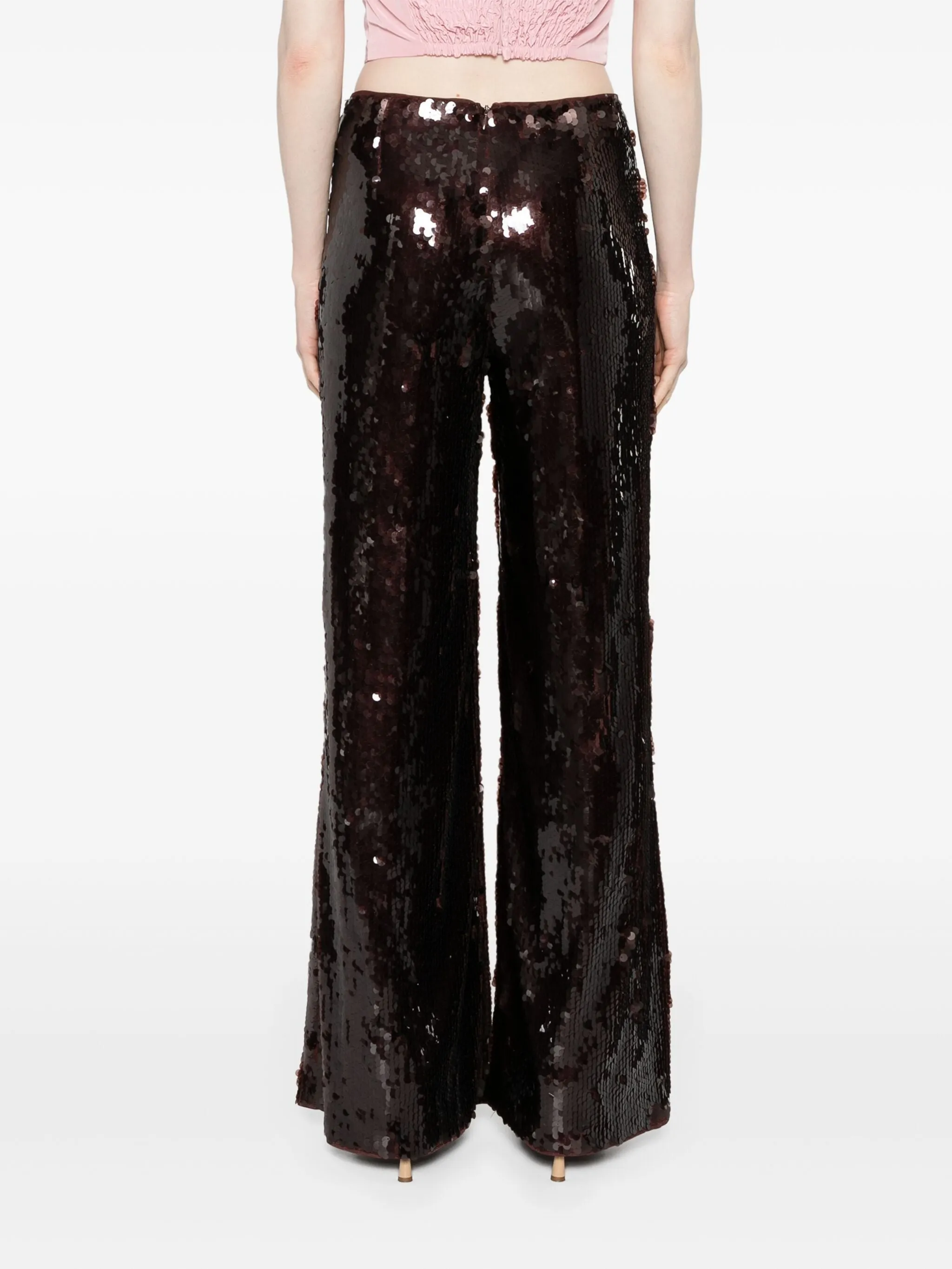 LUKE HIGH-WAISTED WIDE LEG TROUSERS