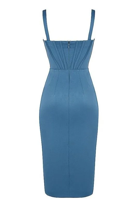 Maddi Bodycon Dress - Sea Blue