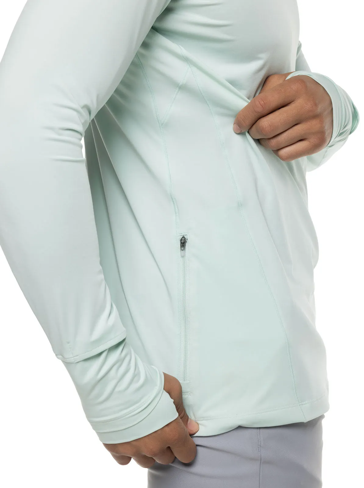 Men's Agility Performance Hoodie | Misty Aqua