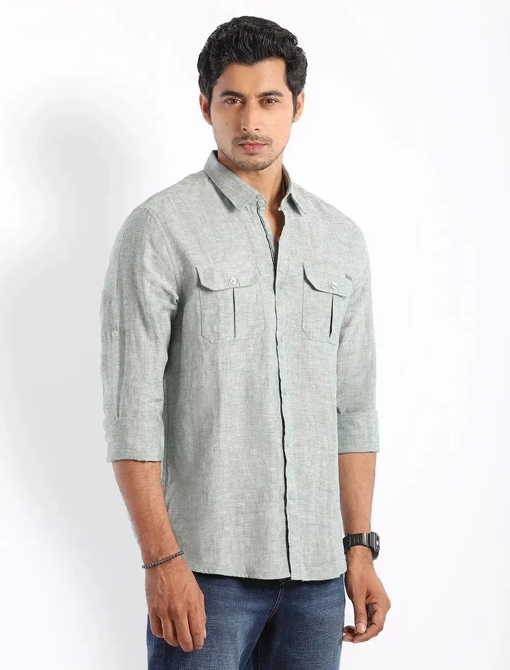 Men's Casual Linen Shirt