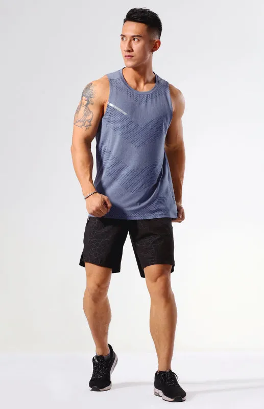 Men's casual loose sleeveless round neck vest