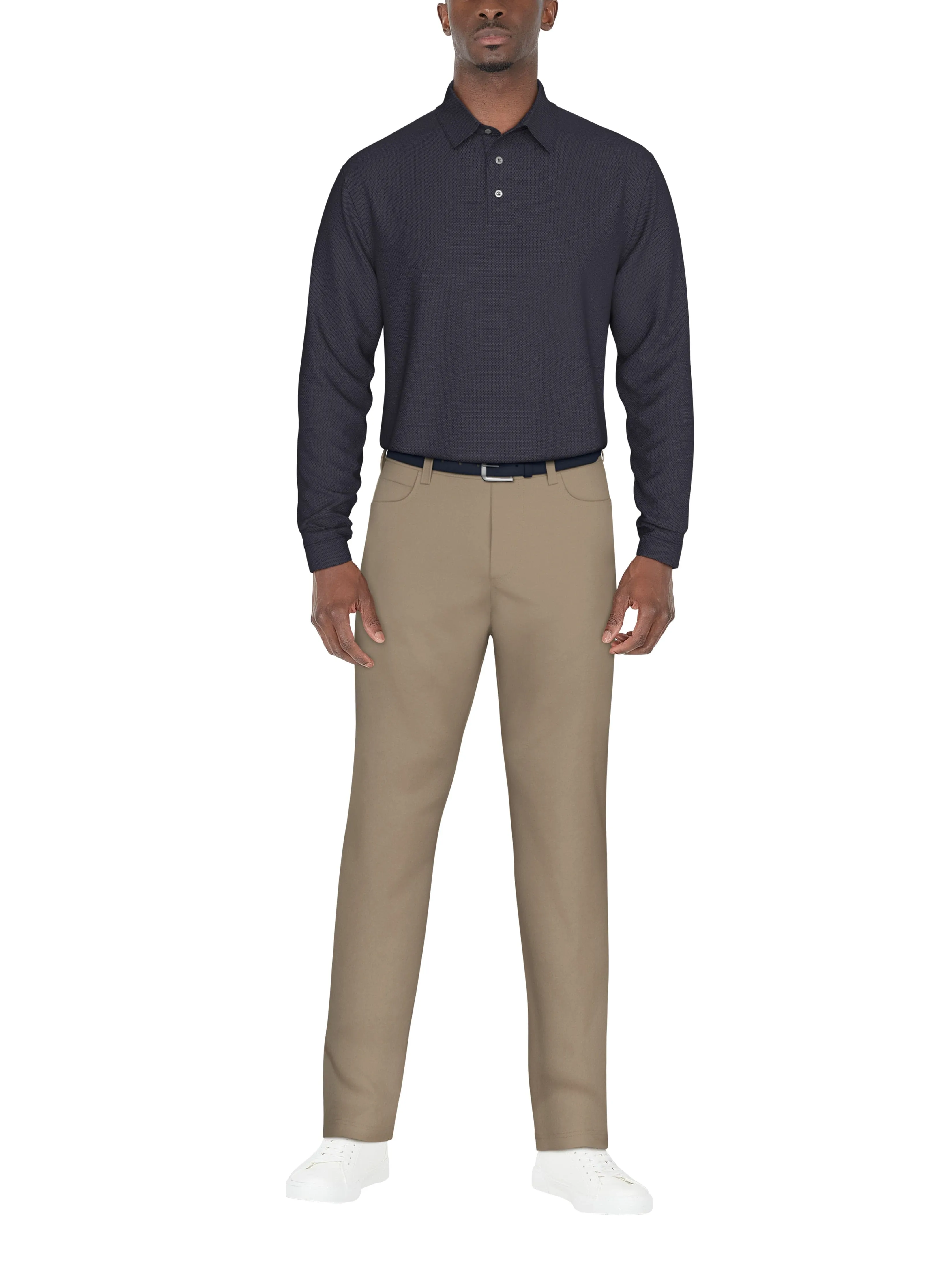 Men's Jacquard Golf Polo