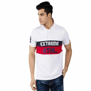 Men's Polo T-Shirt Colour Block Short Sleeve