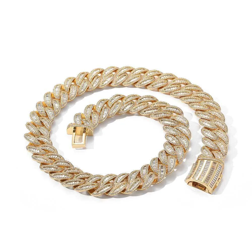 Miami Buckle Cuban Chain Real Gold Plating Bracelet