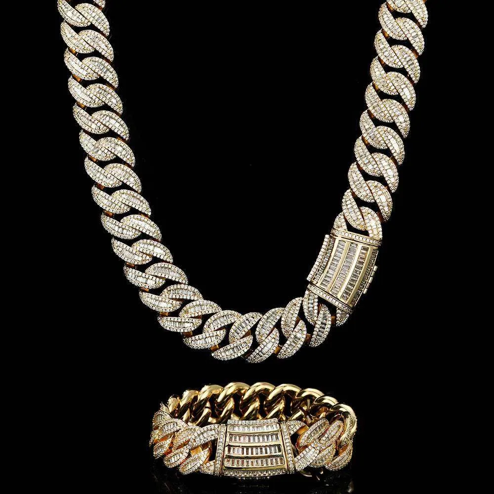 Miami Buckle Cuban Chain Real Gold Plating Bracelet