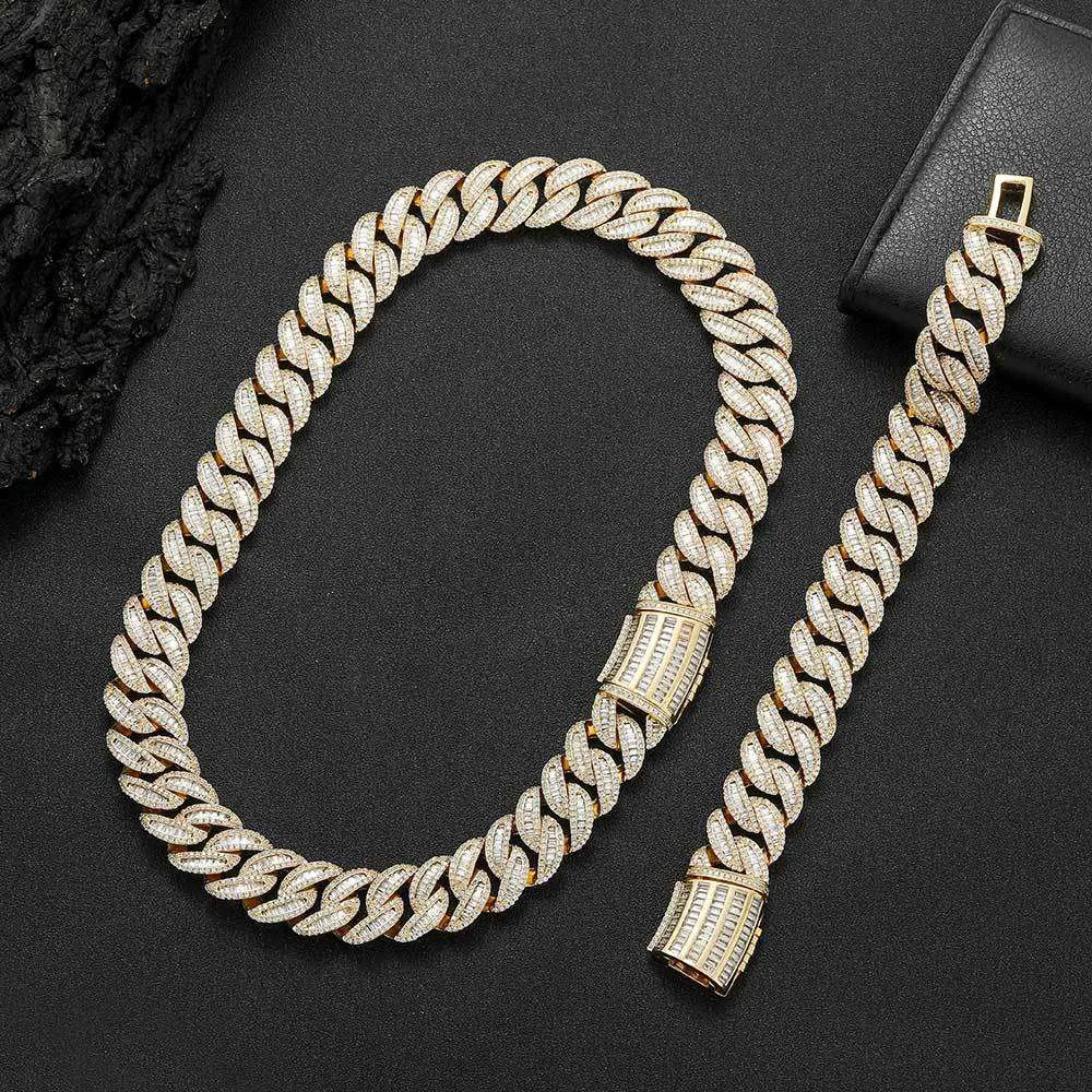 Miami Buckle Cuban Chain Real Gold Plating Bracelet