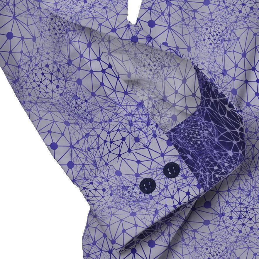 Neural Pathways Hidden Button Shirt