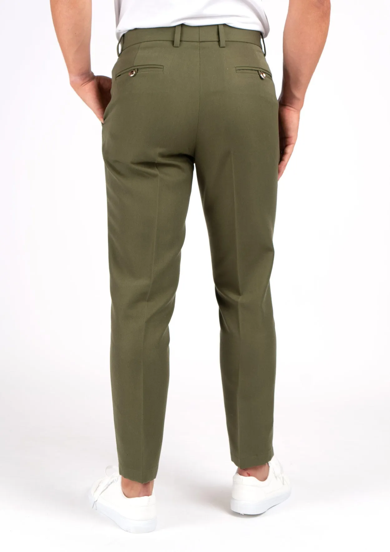 Olive Cotton Pants