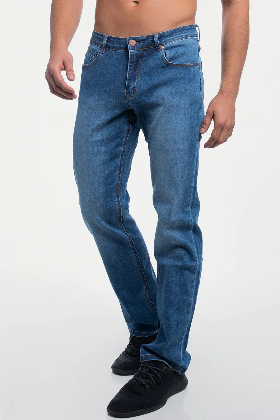 Relaxed Athletic Fit Jeans