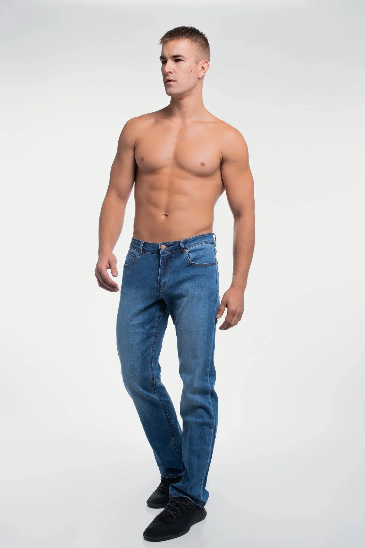 Relaxed Athletic Fit Jeans