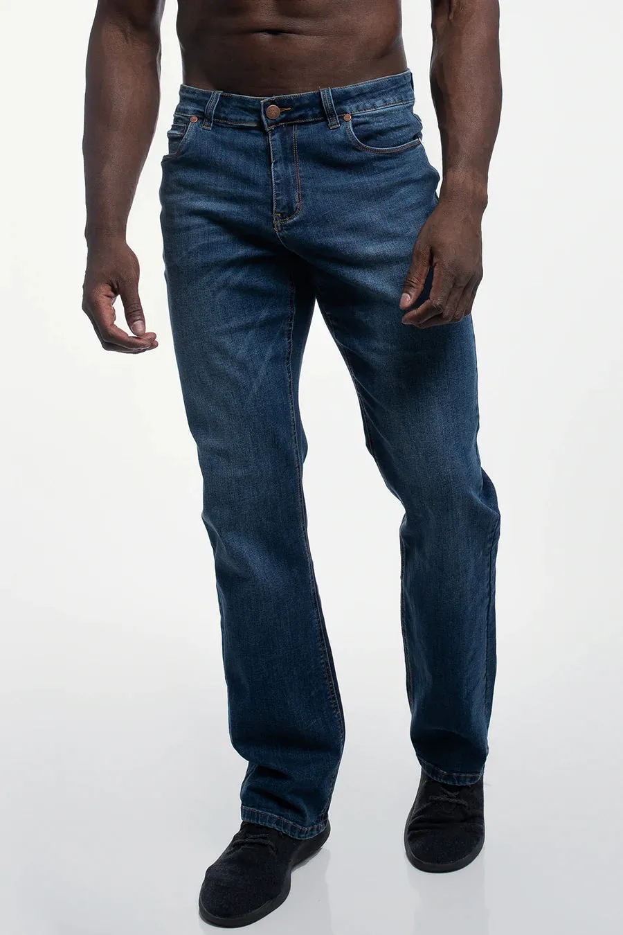 Relaxed Athletic Fit Jeans