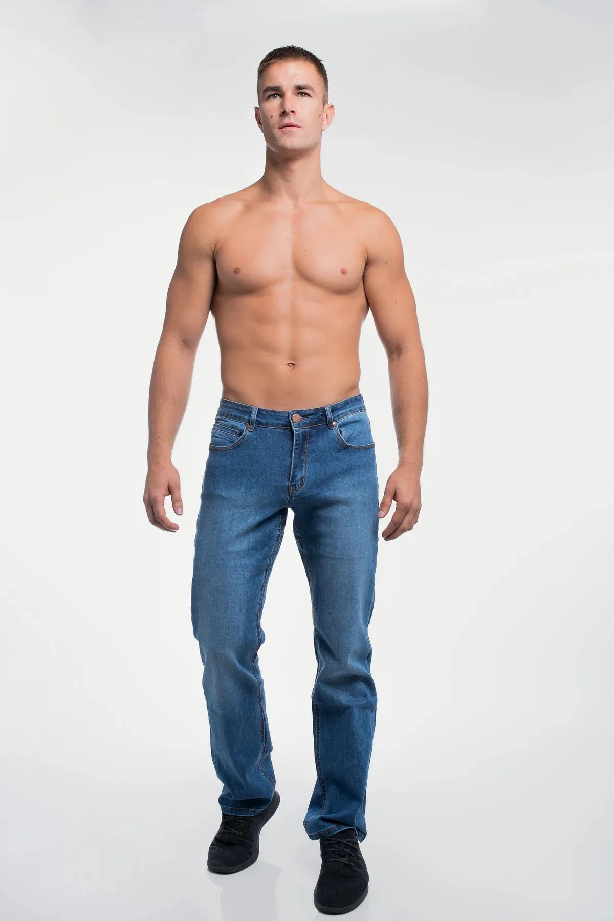 Relaxed Athletic Fit Jeans