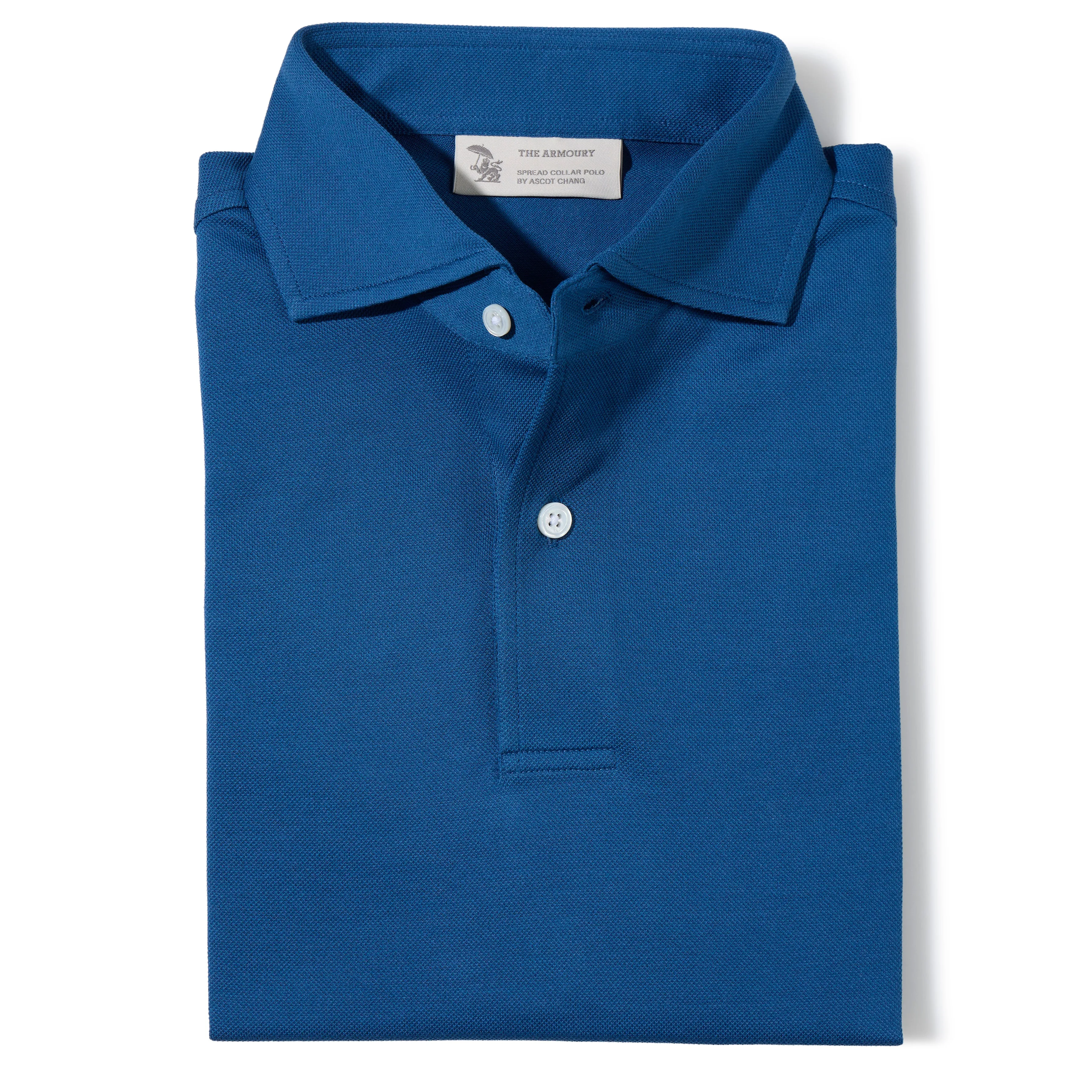 Short Sleeve Spread Collar Polo