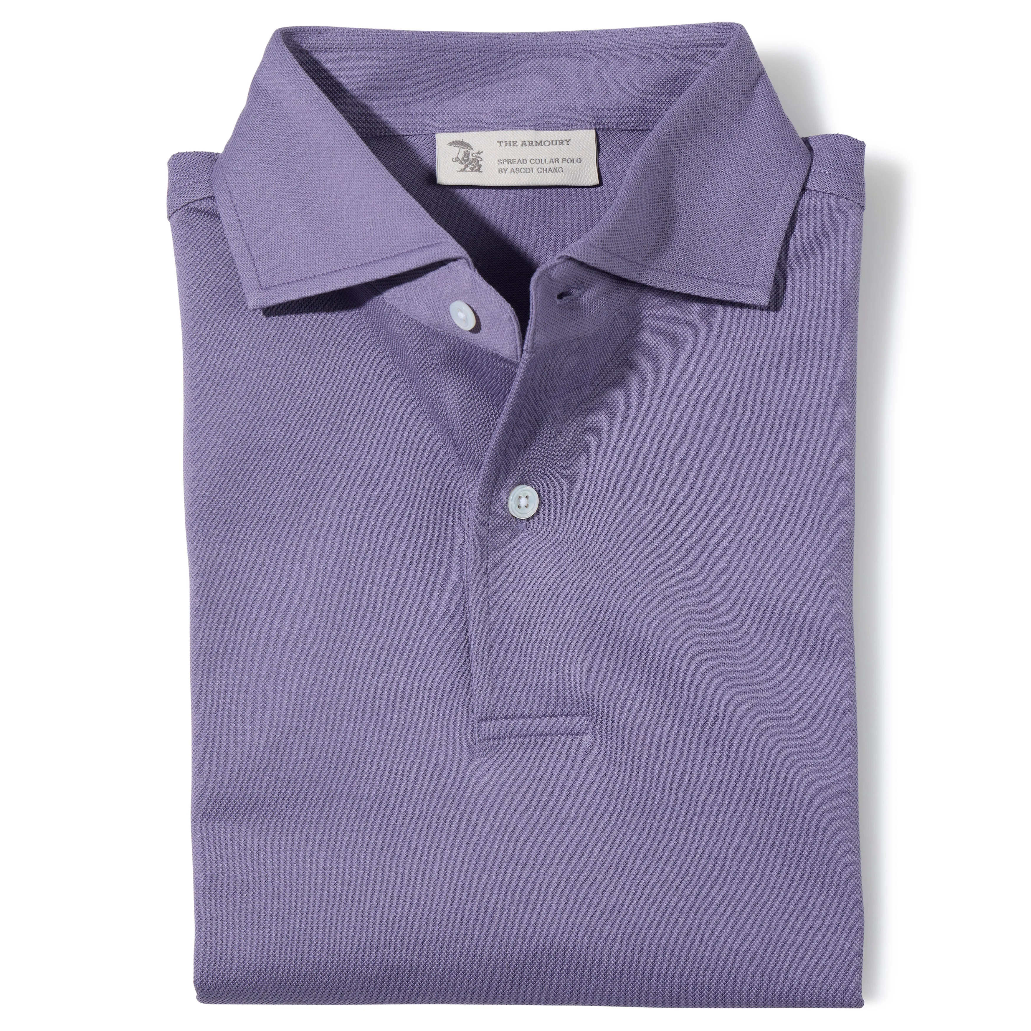 Short Sleeve Spread Collar Polo