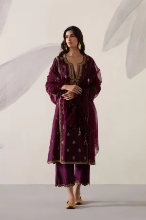 Silk Chanderi Heavy Mughal Kurta Set