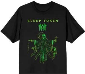 Sleep Token BL Poster Cropped Style Premium Oversized Men's T-Shirt Black