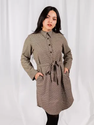 Sonja Shirtdress - Houndstooth