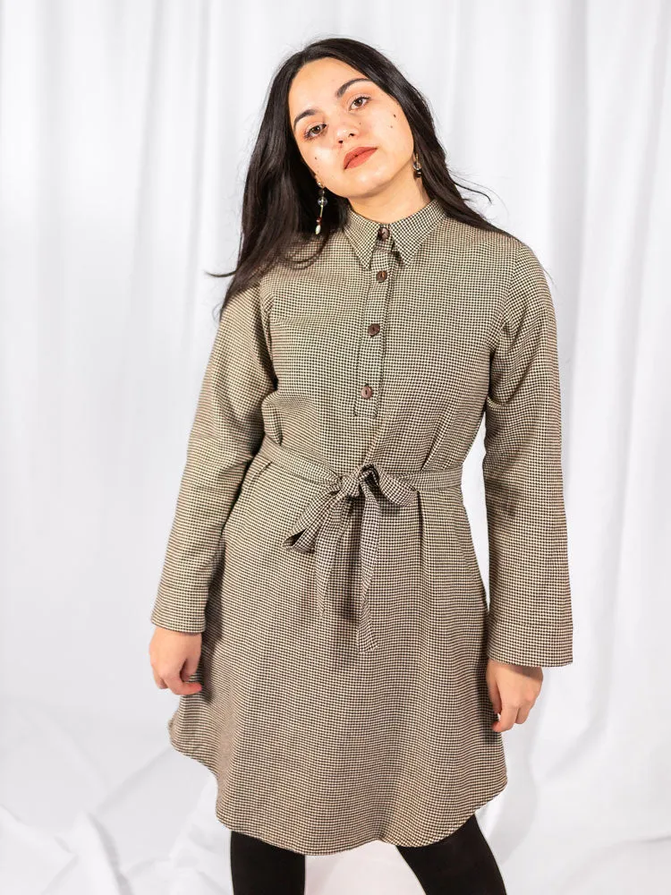 Sonja Shirtdress - Houndstooth