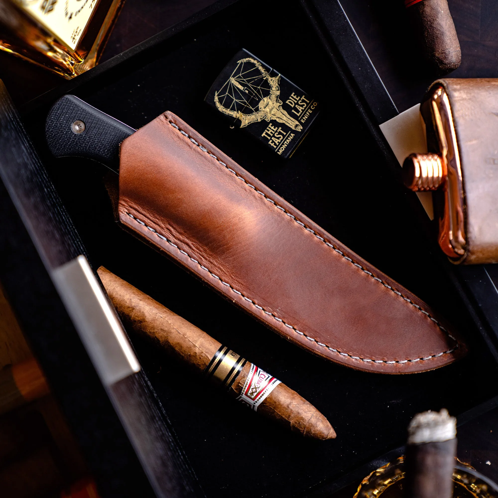 STONEWALL VERTICAL LEATHER SHEATH