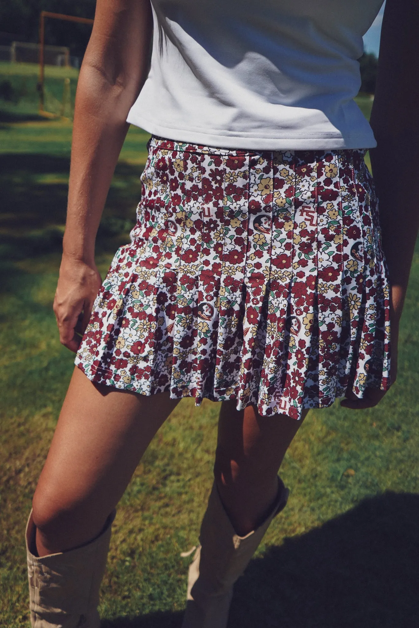 Tailgate Collection Gwen Skort - FSU Poppies