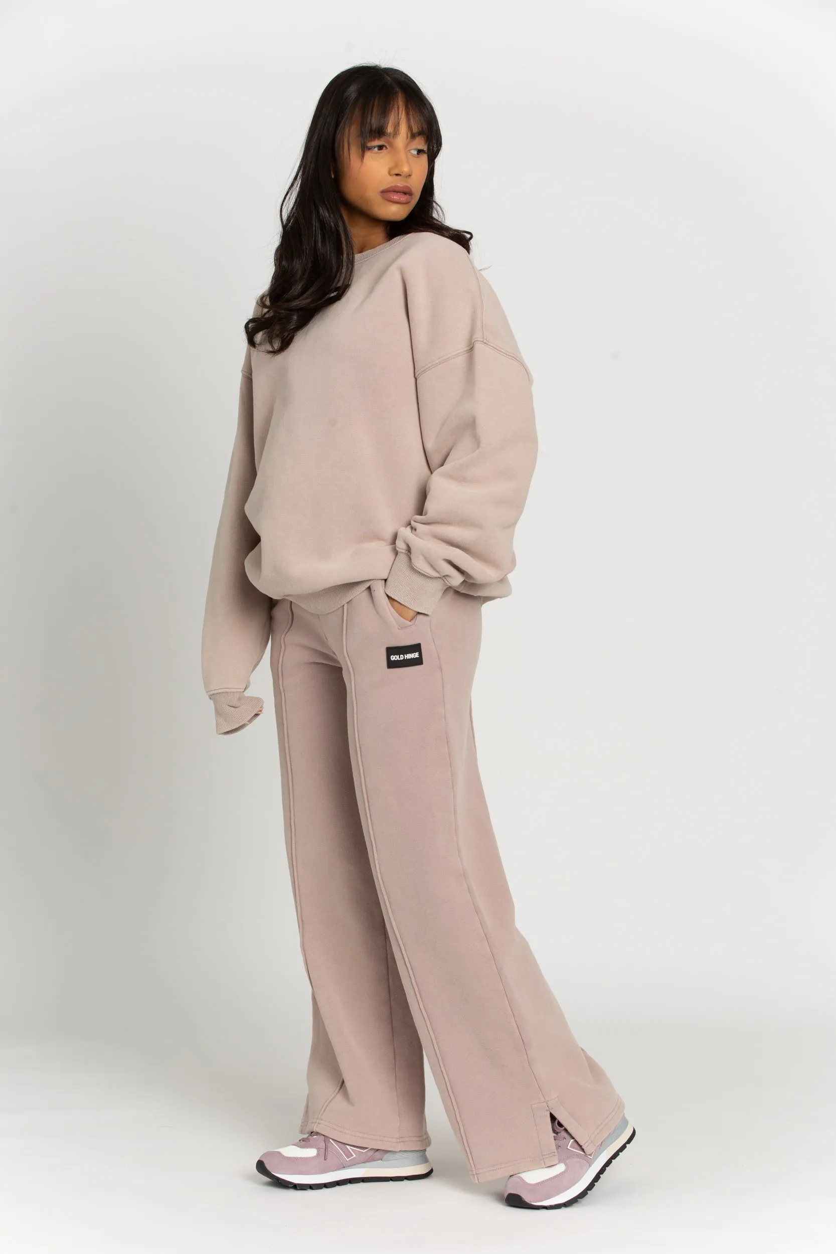 Taupe GH Seamed Sweatpants