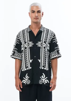 TEMPLE PARTY SHIRT IN BLACK