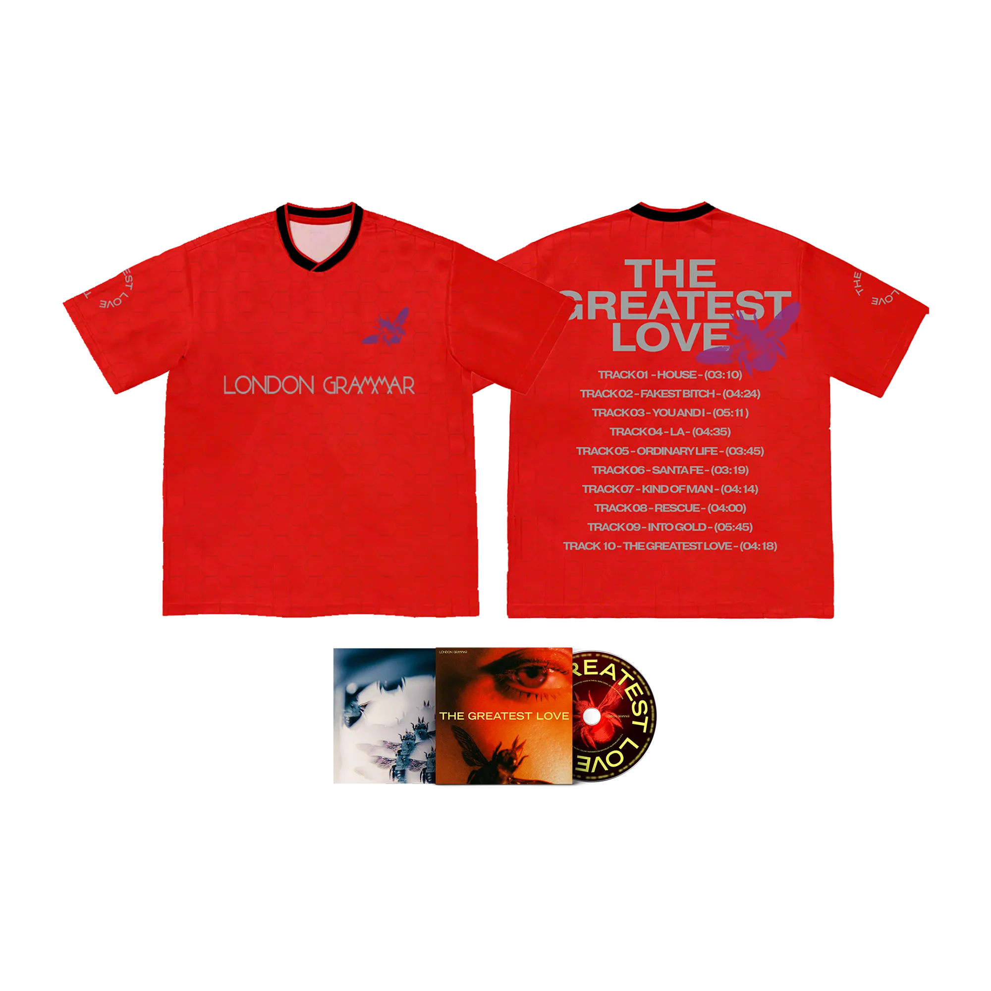 The Greatest Love | Red Football Shirt   Choice of Format