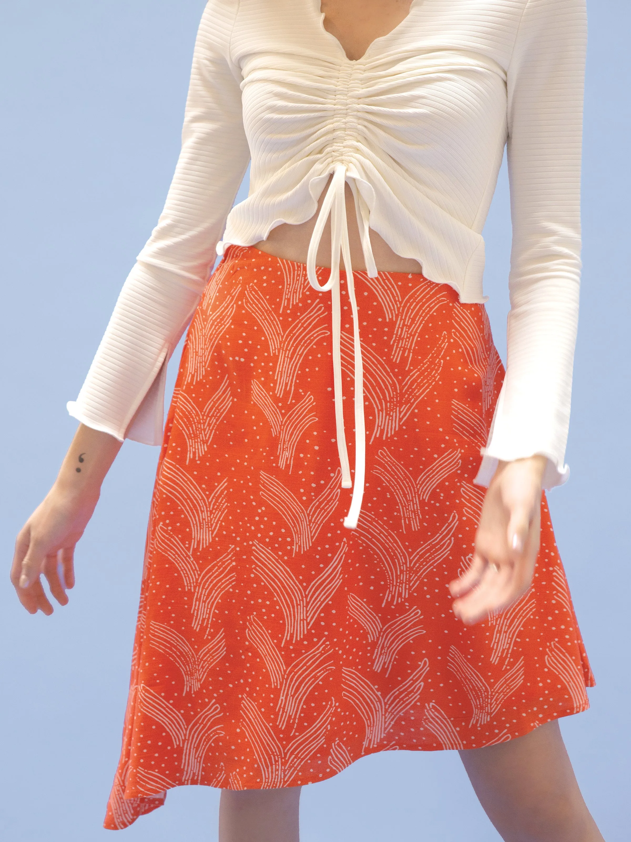 THE TIE WAIST SKIRT ~ FLUTTER