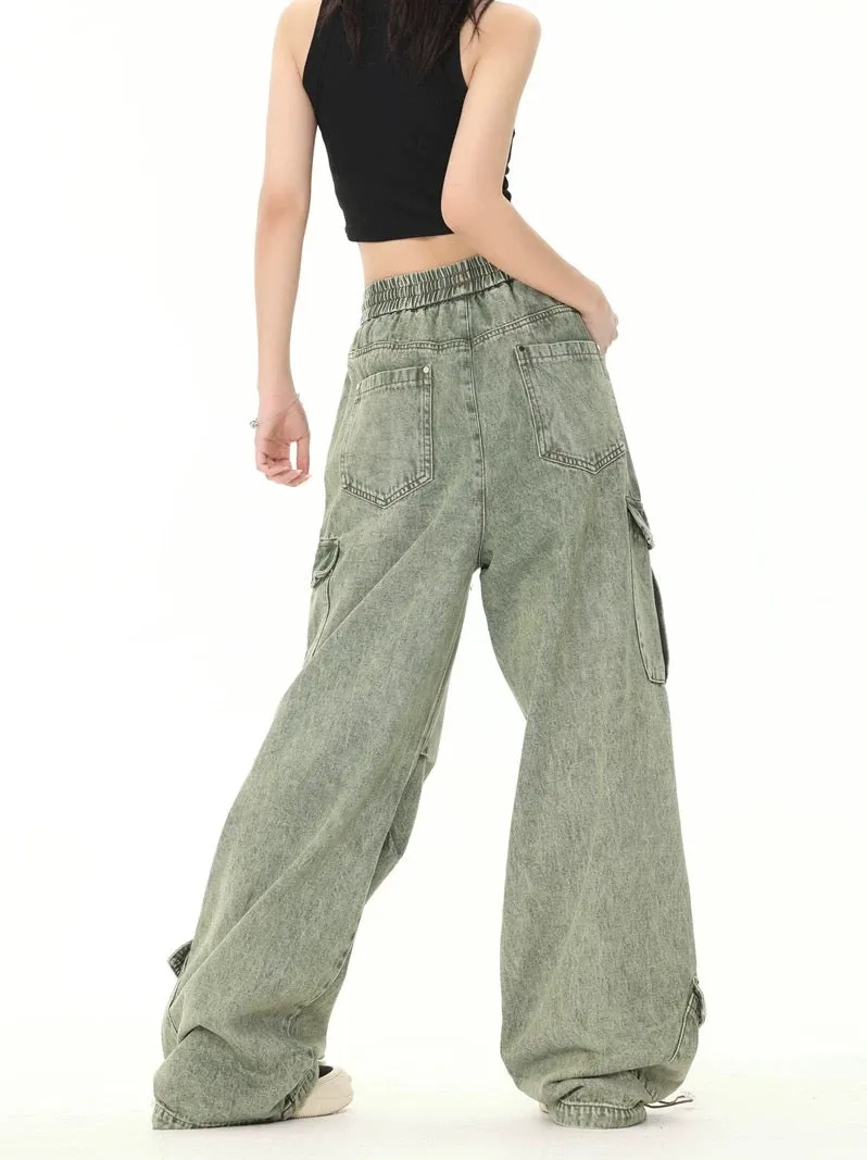 Thesupermade Loose Straight Casual Work Pants - 2037