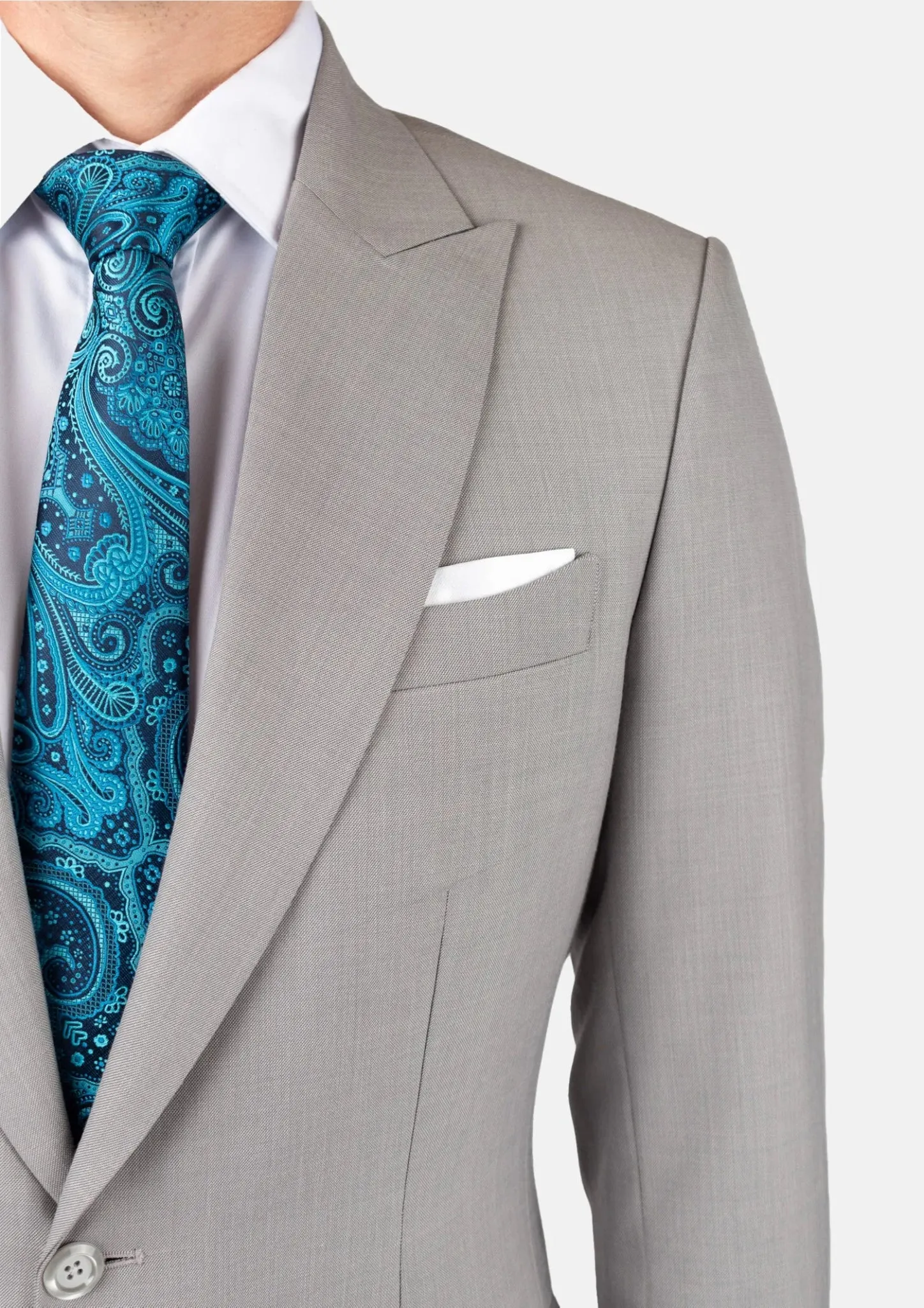 Thompson Harbor Grey Sharkskin Suit