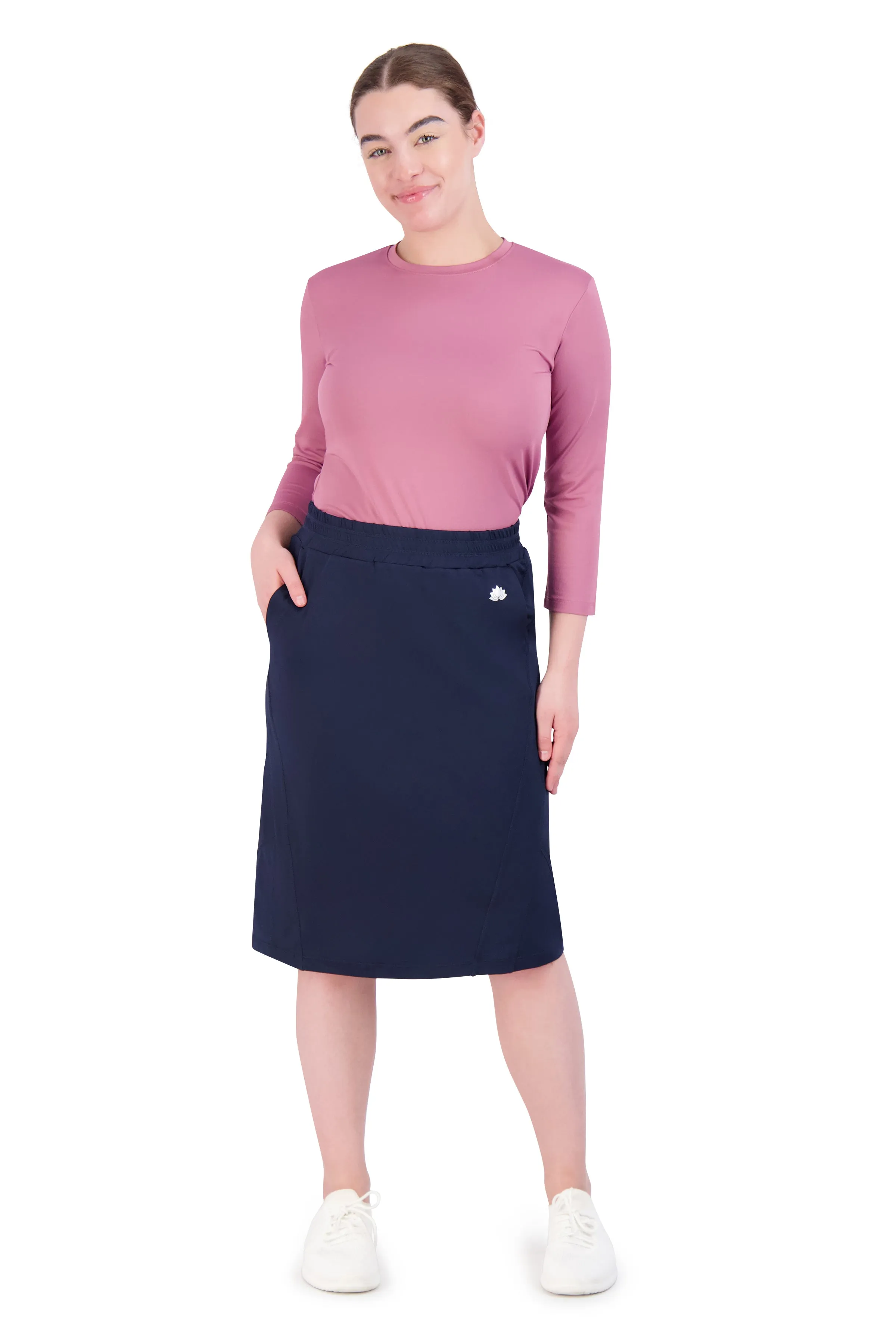 Travel Skirt 26"-Navy Blazer