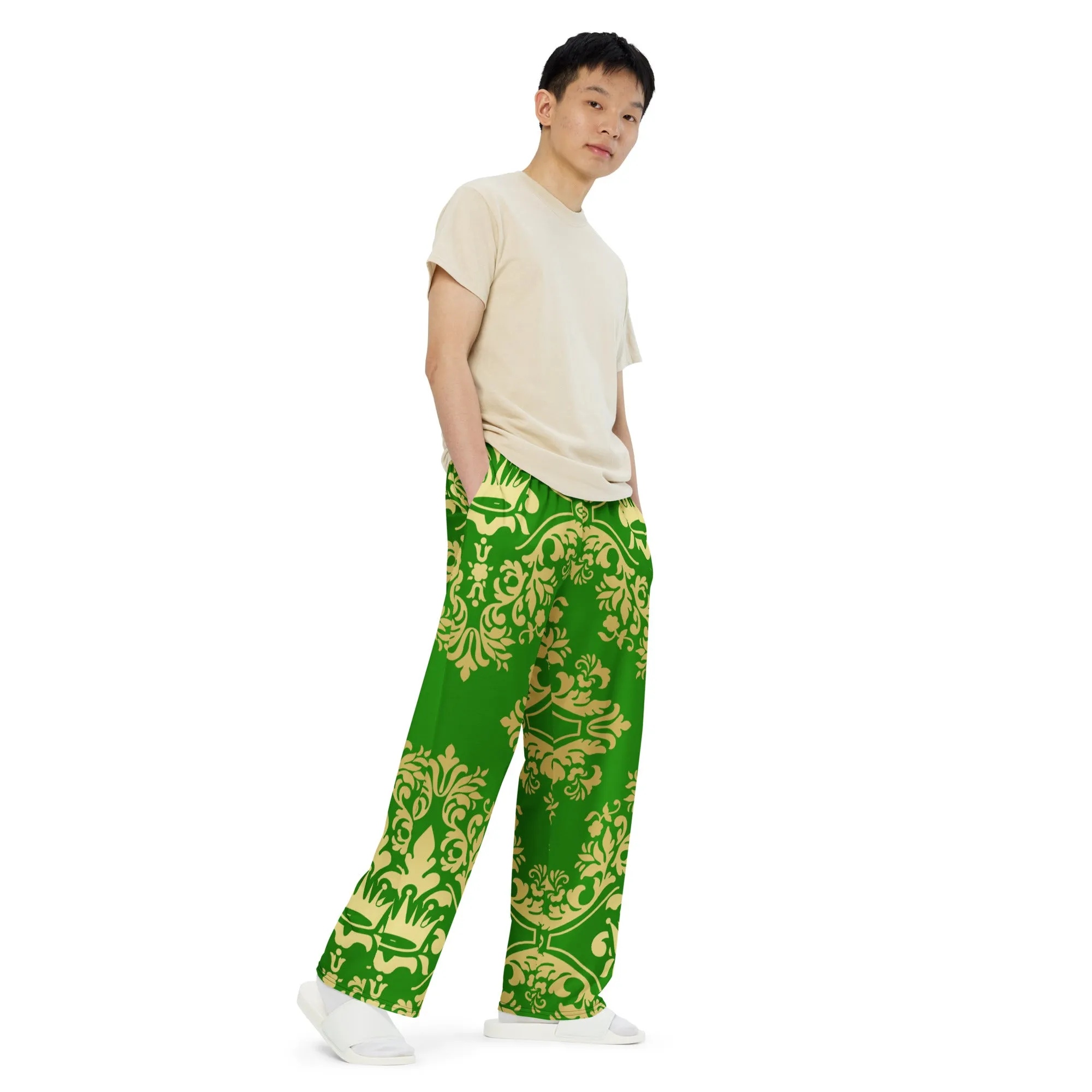 Unisex wide-leg pants