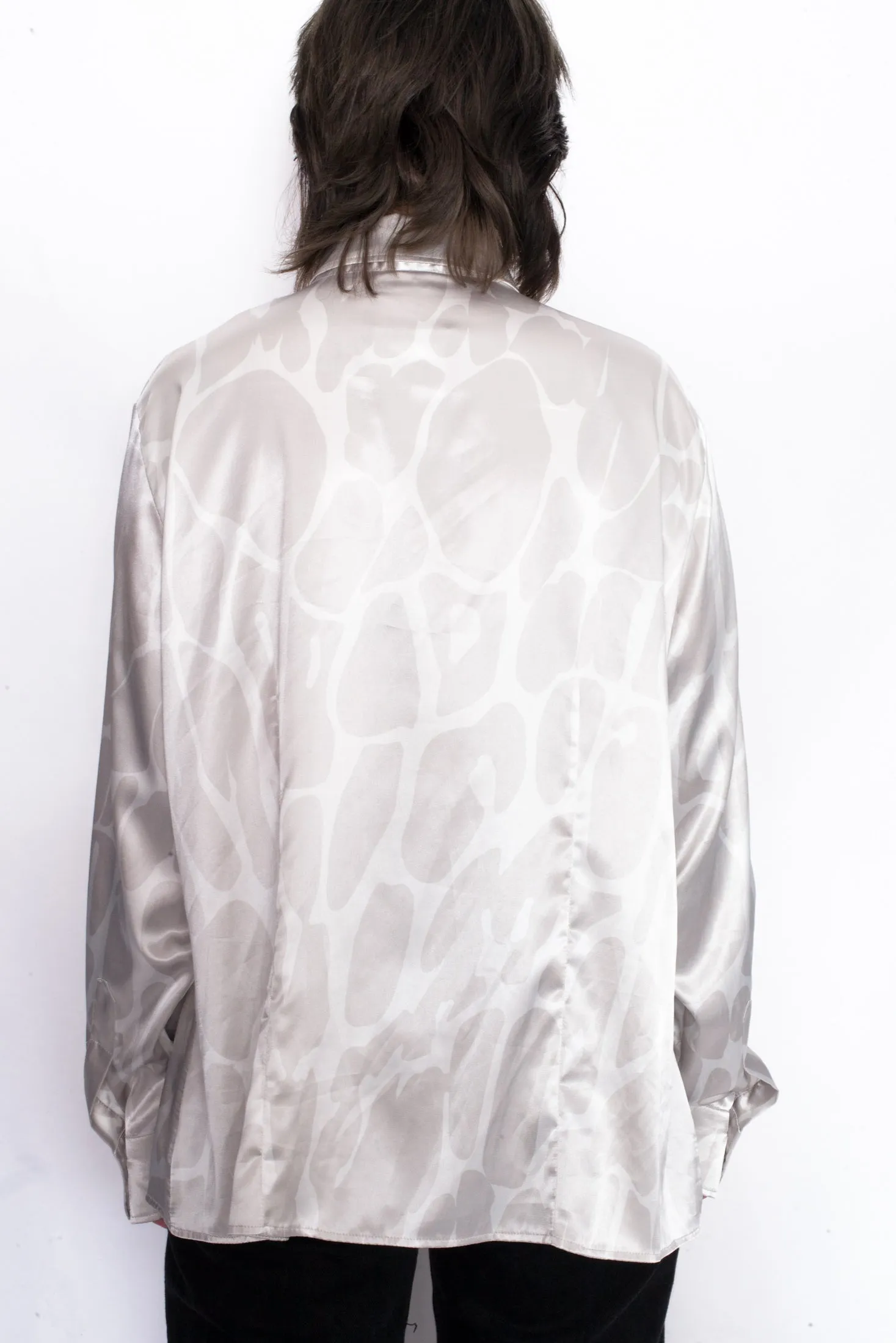 Vintage 90s Satin Pattern Shirt