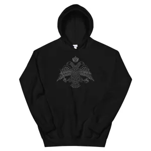 Vintage Gray Byzantine Eagle Unisex Hoodie