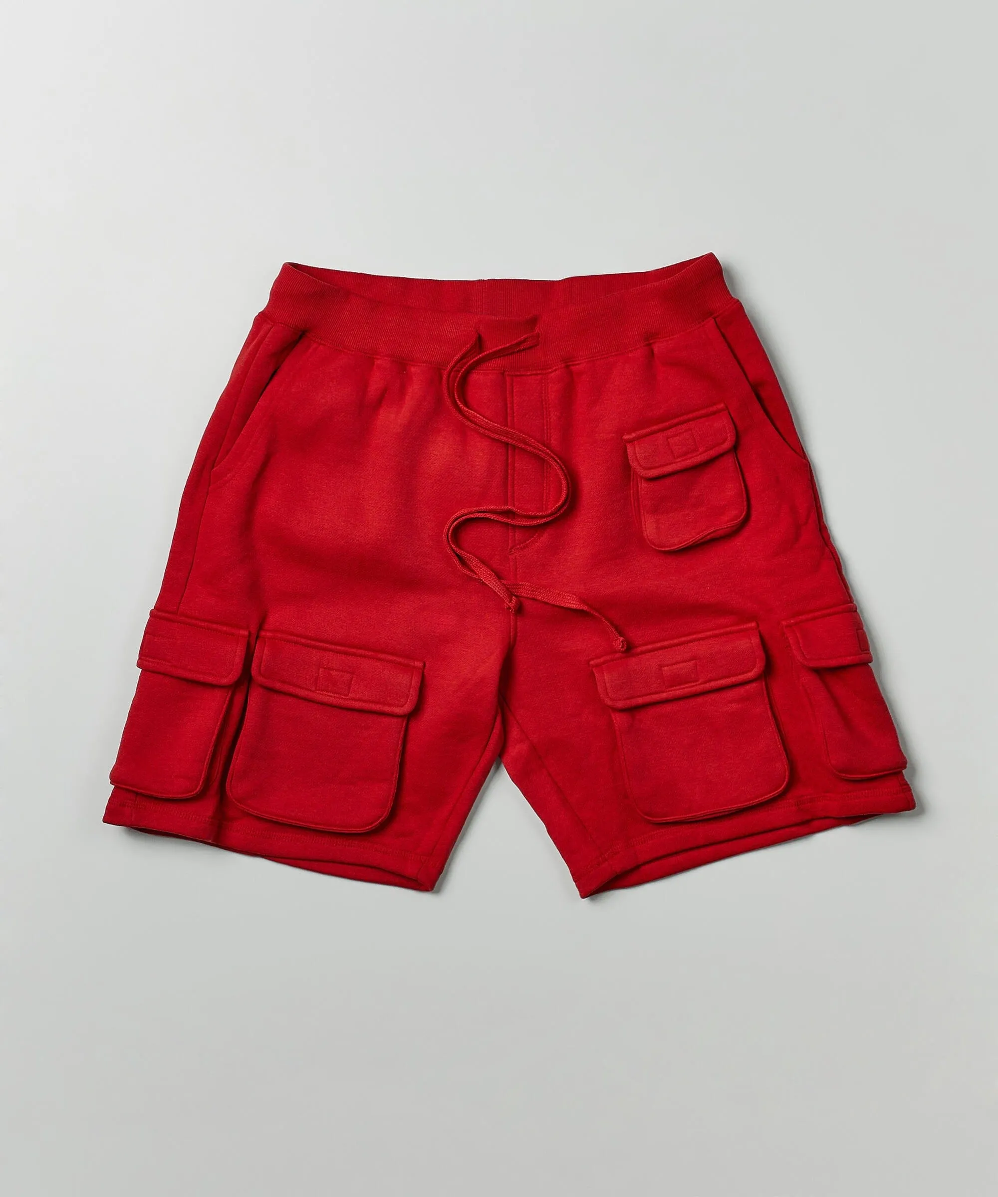 Whitecloud Cargo Fleece Shorts - Red