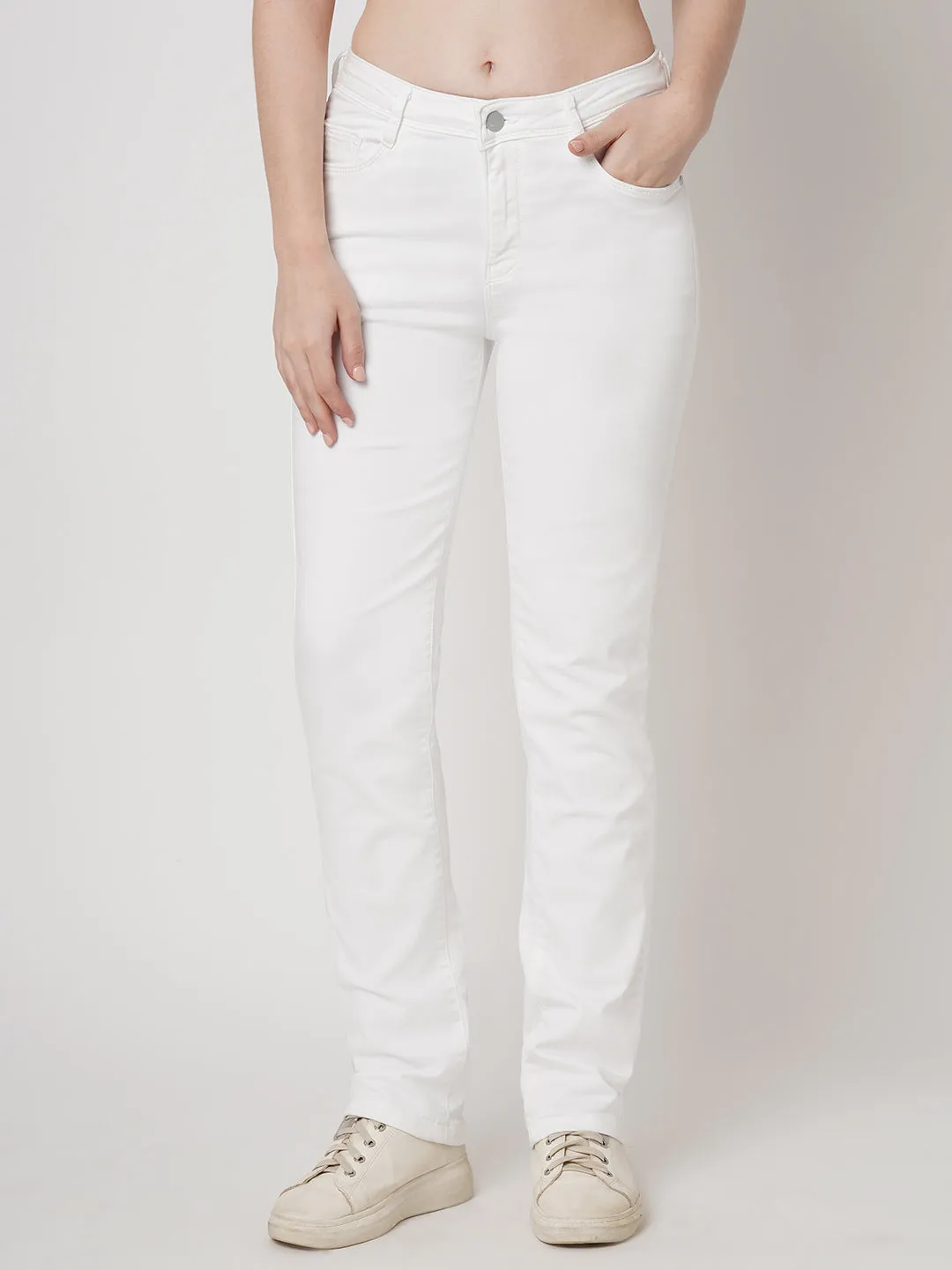 Women High Rise SNUG STRAIGHT Jeans