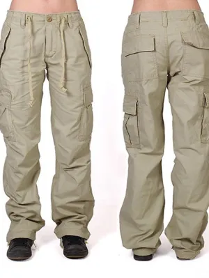 Women's Cargo Pants Hiking Pants Trousers Work Pants Outdoor Thermal Warm Breathable Lightweight Soft Bottoms Black khaki Fishing Climbing Camping / Hiking / Caving S M L XL XXL / Wear Resistance