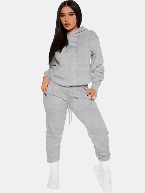 Women’s Drawstring Hoodie And Matching Joggers